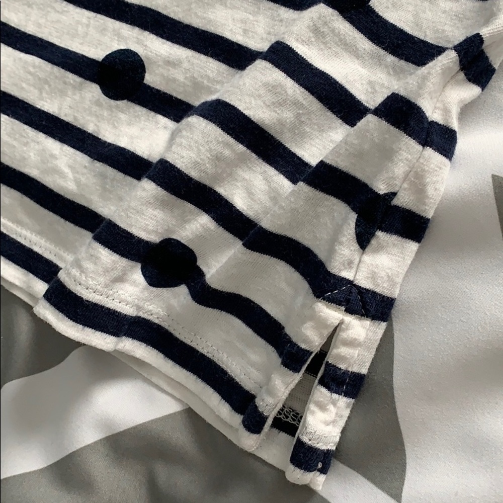 3/$15 J crew stripe and polka dot top - Picture 4 of 7